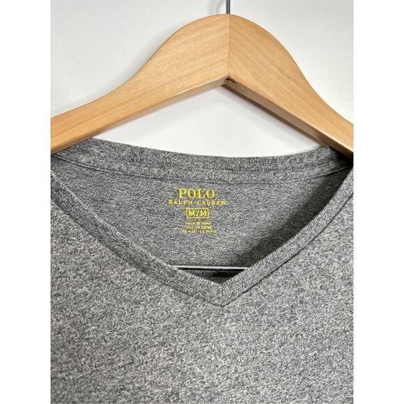 Polo Ralph Lauren Shirt Mens Gray Tee Short Sleeve Logo Size Medium‎ - Picture 5 of 6